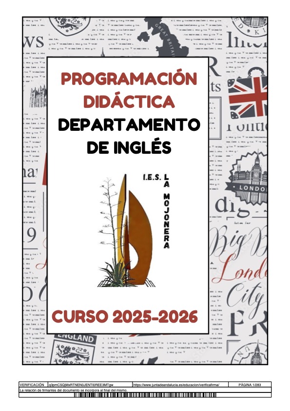 Programación didáctica ingles