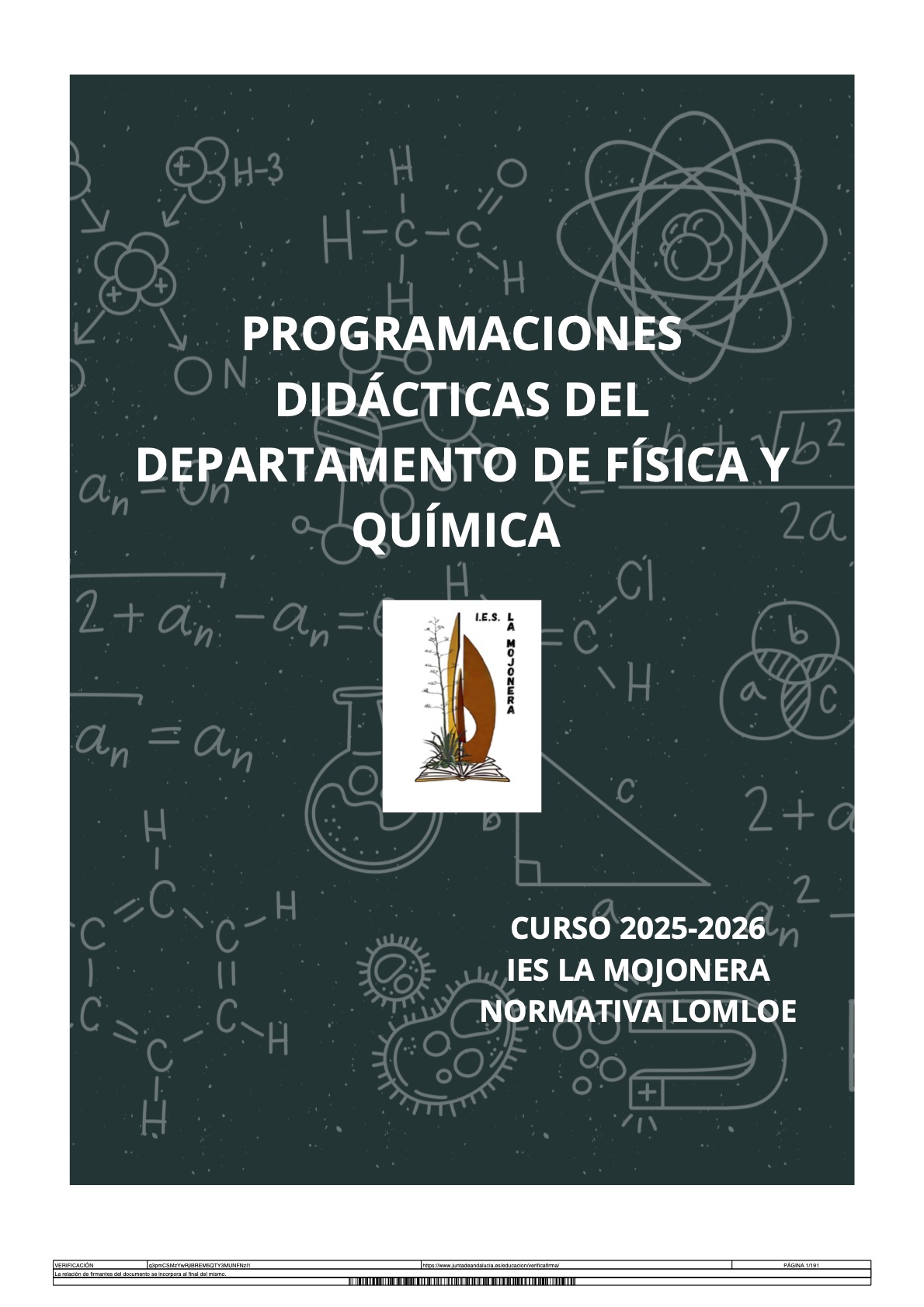 Programación Didáctica Física y Química