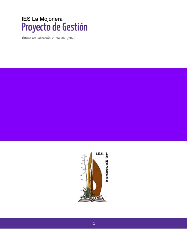 Proyecto de gestión IES la Mojonera